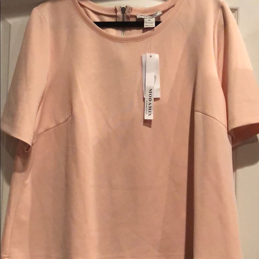 Modamix Size 2X Top.  BNWT Pink  comfy!!